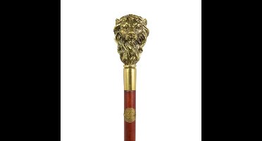 A BRONZE-HANDLED WALKING STICK