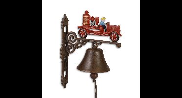 A PAIR OF CAST IRON FIRE ENGINE BELLS