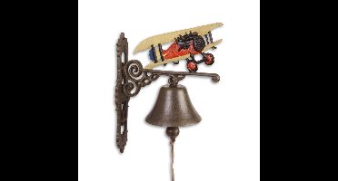 A PAIR OF CAST IRON AIRPLANE BELLS
