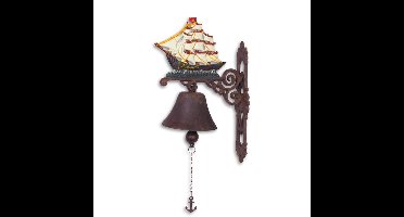 A PAIR OF CAST IRON SAIL BOAT BELLS