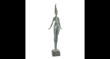 A MODERNIST BRONZE SCULPTURE OF A FEMALE NUDE