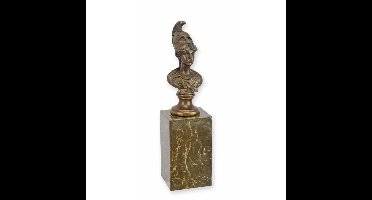 A BRONZE BUST OF ATHENA