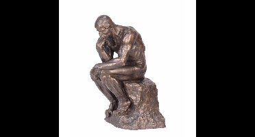 A BRONZE SCULPTURE OF THE THINKER