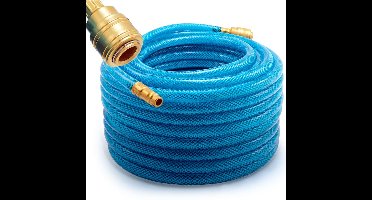 Persluchtslang 20mtr snelkoppeling/stekker