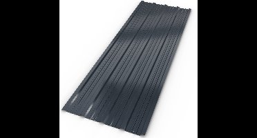 Metalen profielplaten voor dak of wandmontage grijs , set 12 stuks