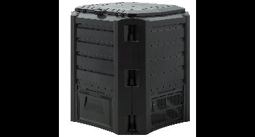 Composteerbak Zwart 380L , afmeting 72x72x83cm