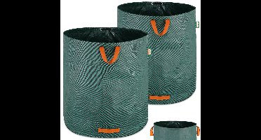 Opvouwbare tuinzak - tuintas XXL van robuust PP , 500 liter per zak , set van 2 stuks