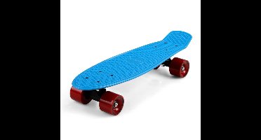 Skateboard Retro 57 cm Blauw-Rood