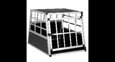Hondentransportbox M 70x54x51cm Aluminium