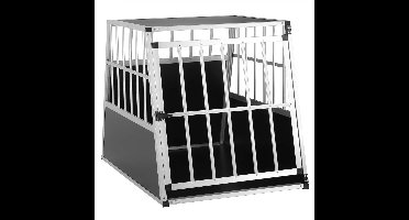 Hondentransportbox L 90x66x72cm Aluminium