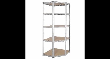 Hoek-Opbergrek metaal tot 875kg draagkracht-monteren zonder schroeven