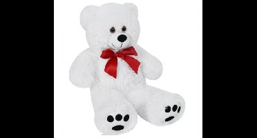 Monzana Teddybeer - Pluche - 50cm - Wit