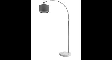 Booglamp, retro lamp, vloerlamp, Edelstaal, gebogen vloerlamp met lampenkap , verstelbaar