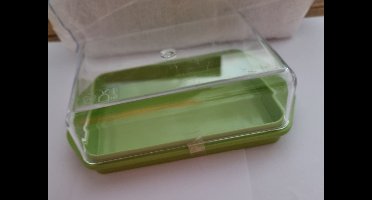 Botervloot kunststof met Kunststof Deksel - Groen