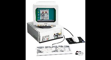 Pantasy Retro Desktop Computer Bouwset (1634 Stenen) - Vintage PC met Monitor - Creator Model voor Volwassenen