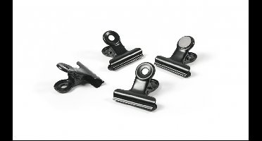 Trendform Magnetische clip Graffa zwart - set van 4
