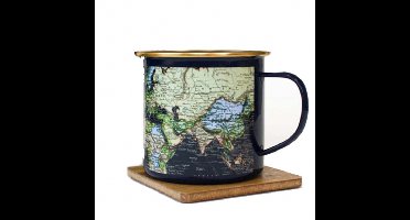 Gift Republic Blauwe Emaille mok