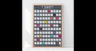 Gift Republic Scratch Poster - 100 Films