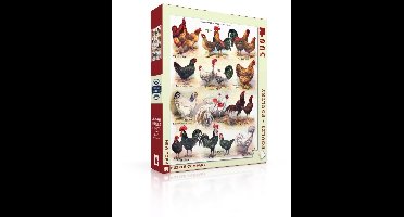 New York Puzzle Company Poules ~ Pluimvee - 500 stukjes