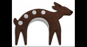 Leschi Verwarmingskussen Flora het hertje - chocolade