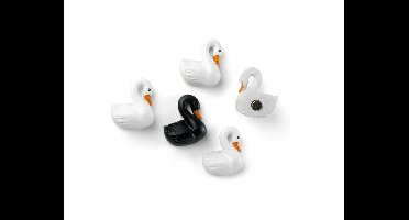 Trendform Magneet - Zwaan - set van 5 verschillende