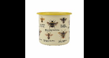 Gift Republic Bijen - Emaille Bloempot