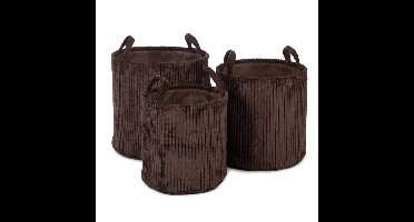 Ebby, bruine mand set van 3