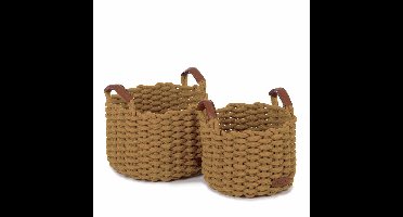 Korbo mand M oker set van 2