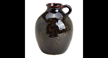 Vaas, kruik van keramiek groen (B/H/D) 19x24x19cm