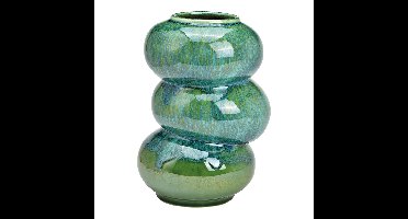 Vaas van porselein groen (B/H/D) 16x25x16cm