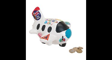 Spaarpot Vliegtuig Reiskas, van keramiek, B16 x D17 x H14 cm