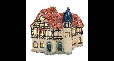 Wurm Lichthaus Post Bad Liebenstein/Thüringen van porselein, Kleurrijk (B/H/D) 15x17x12cm
