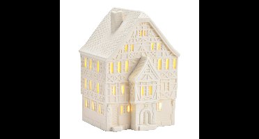Wurm Lichthaus Bad Wimpfen van porselein, wit (B/H/D) 12x18x12cm