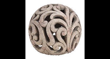 Bol van bruine klei (B/H/D) 22x19x22 cm