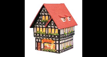 Wurm "Bakkerij" Linz/Rhein van porselein, kleurrijk (B/H/D) 16x17x11cm