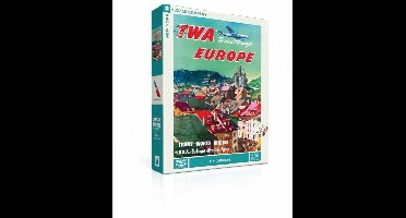 New York Puzzle Company Puzzel Vlieg naar Europa - 500 stukjes