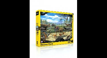 New York Puzzle Company Puzzel Dinosaurusstrand - 200 stukjes
