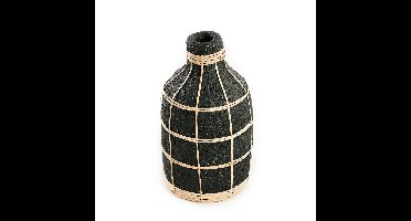 De Whoopy Vaas - Zwart/Naturel - L