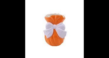 Vaas - Bow - Dolomiet - Oranje/Lila - 11x10x16cm