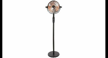 Retro Bright staande halogeenstraler zwart 2100 watt