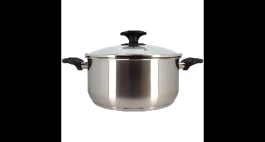 Braadpan - MENASTYL - 6020256 - Roestvrij staal - 24 cm - Geschikt voor alle kookplaten, inclusief inductie