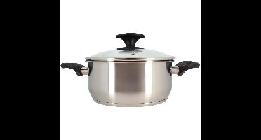 Dutch oven - MENASTYL - 20 cm - Roestvrij staal - Geschikt voor alle kookplaten, inclusief inductie