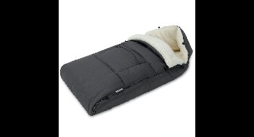 Baby Voetenzak Gevoerd Antraciet 93x56cm