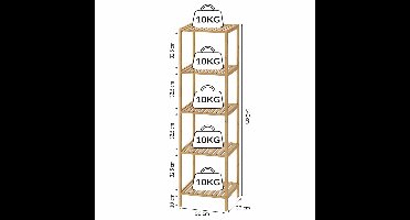 Bamboe plank 140x33x33cm