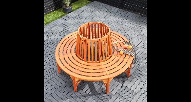 Boombank Ø 160cm gemaakt van eucalyptus hout - FSC gecertificeerd