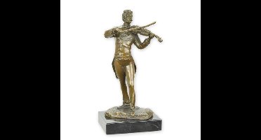 BRONZEN BEELD VAN EEN VIOOLSPELER