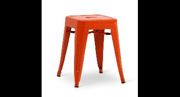 Stapelkruk Hamburg metalen kruk Oranje