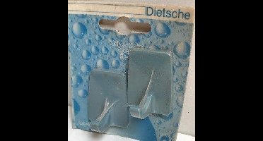 Universele handdoekhaken zelfklevend (setje van 2) blauw