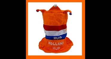 Hup Holland oranje hoed met muziek