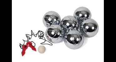Gerimport Jeu De Boules 7,3 Cm Staal Zilver 9-delig